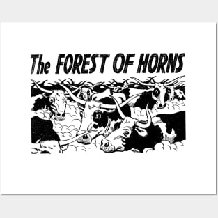 The Forest of Horns Buffalo Bill Western Cowboy Retro Comic Posters and Art